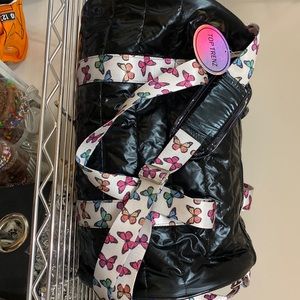 Top trendz puffer duffle bag